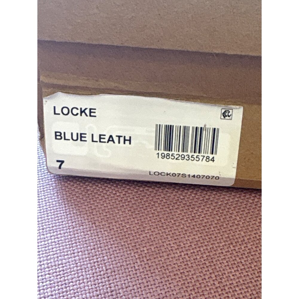 Steve Madden Locke Sandals in Blue Leather 7 New with Box Womens High Heels - Picture 13 of 15